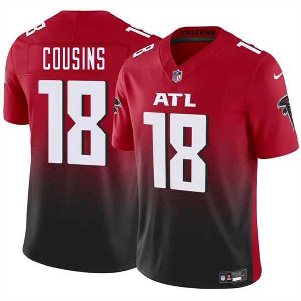 Men & Women & Youth Atlanta Falcons #18 Kirk Cousins Red Black 2023 F.U.S.E. Vapor Untouchable Limited Jersey,We sell and wholesale Men & Women & Youth Atlanta Falcons #18 Kirk Cousins Red Black 2023 F.U.S.E. Vapor Untouchable Limited Jersey on line form chian!